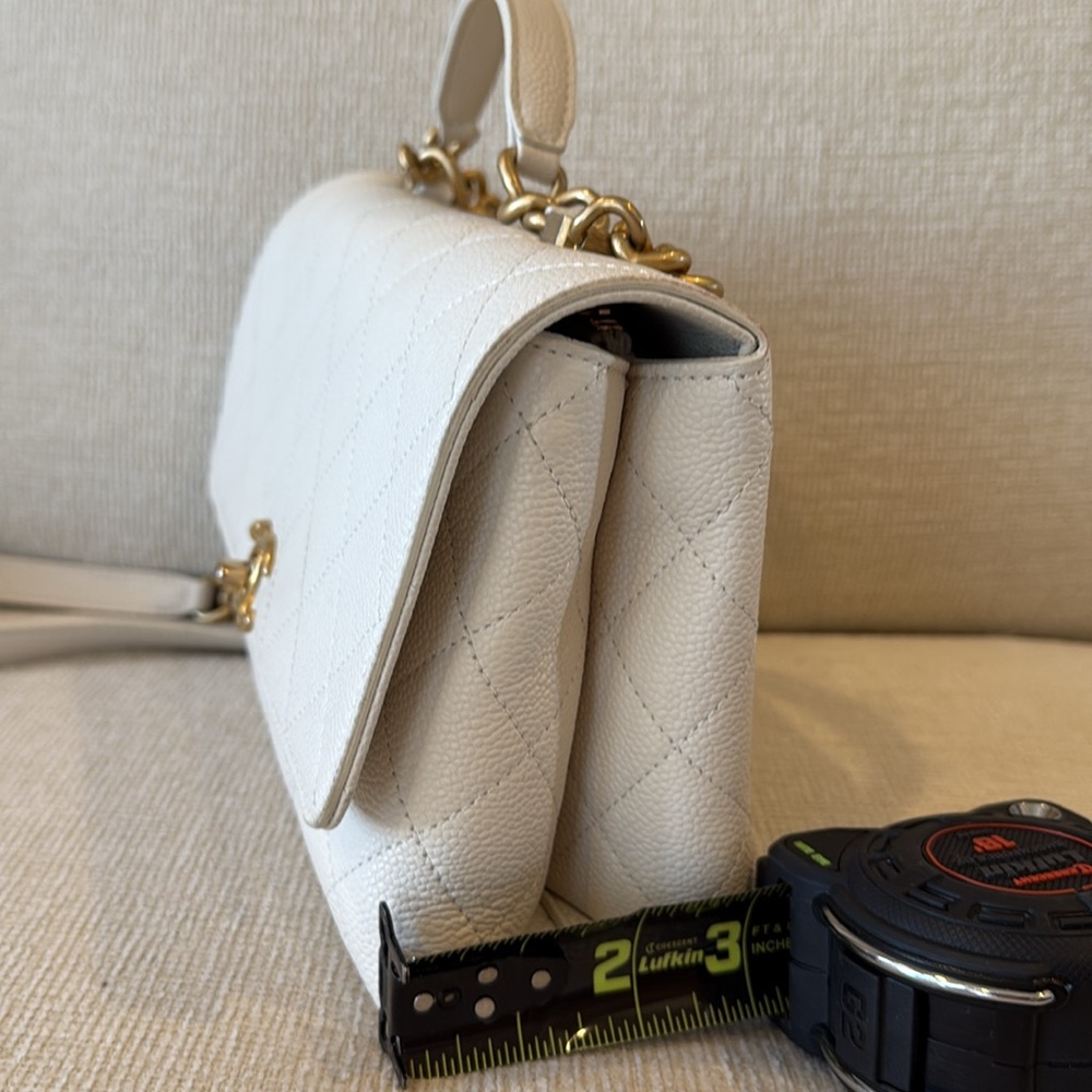 Chanel flapbag veau graine/ white - Picture 15 of 15